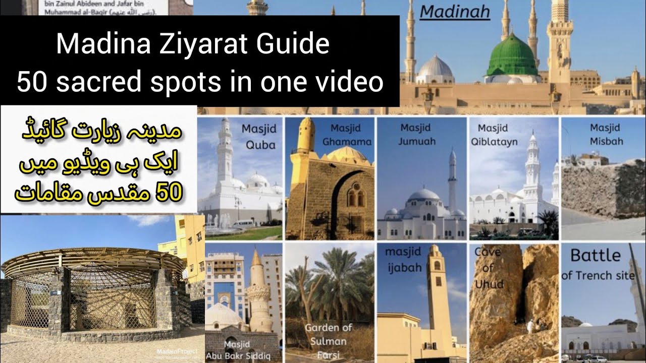 50 Madina Ziyarat Places | Complete Madina Sharif Tour & Historical Guide 2025 