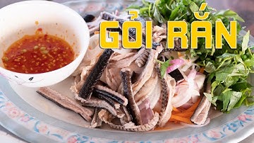 GỎI RẮN - XƯƠNG RẮN CHIÊN GIÒN NHẬU BIA LÀ HẾT BÀI | VÀO BẾP CÙNG HỒ CA
