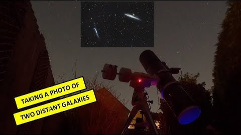 Taking a photo of the Whale and Hockey Stick Galaxies - Deep sky astrophotography