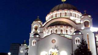 St Sava At Night In Belgrade Serbia,