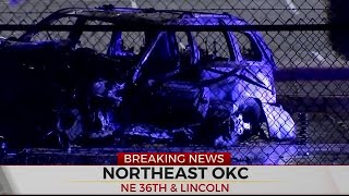 1 Dead, 1 injured In OKC Collision, Fire