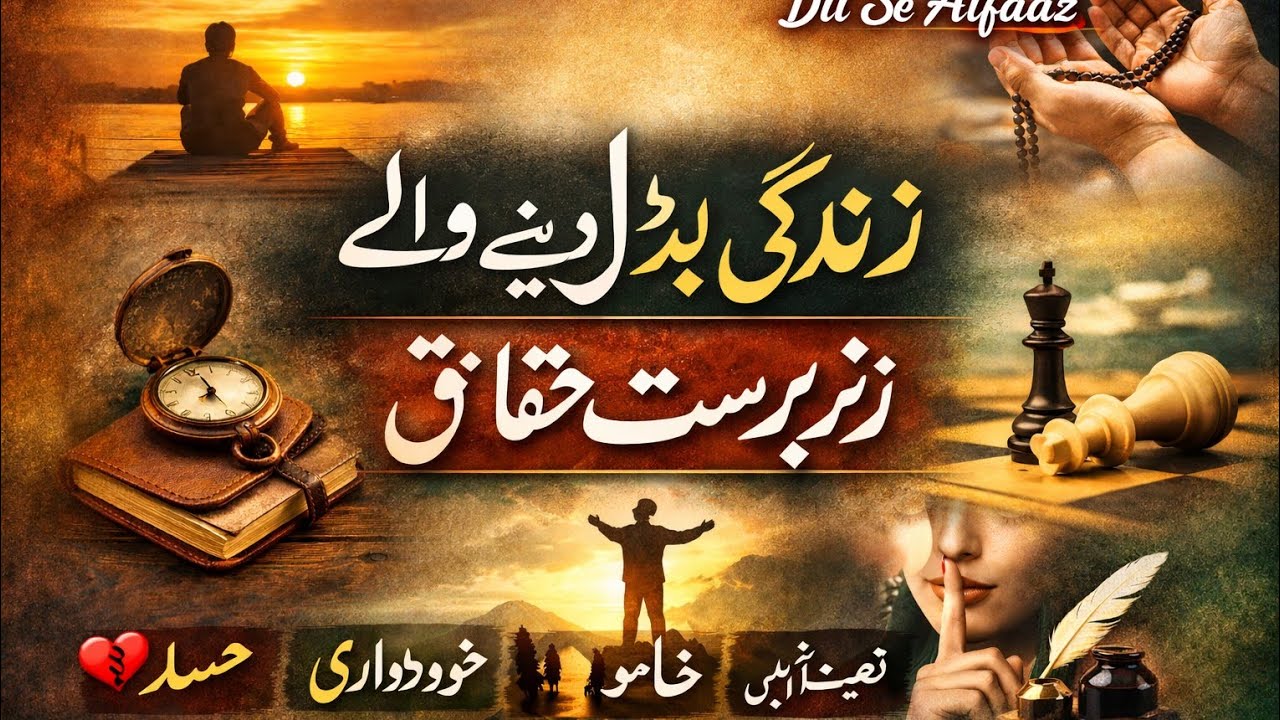 180 Mind Soothing Quotes And Facts || Motivational Quotes In Urdu || Dil Se Alfaaz 