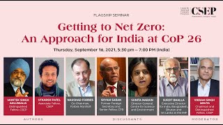Getting to Net Zero: An Approach for India at CoP 26