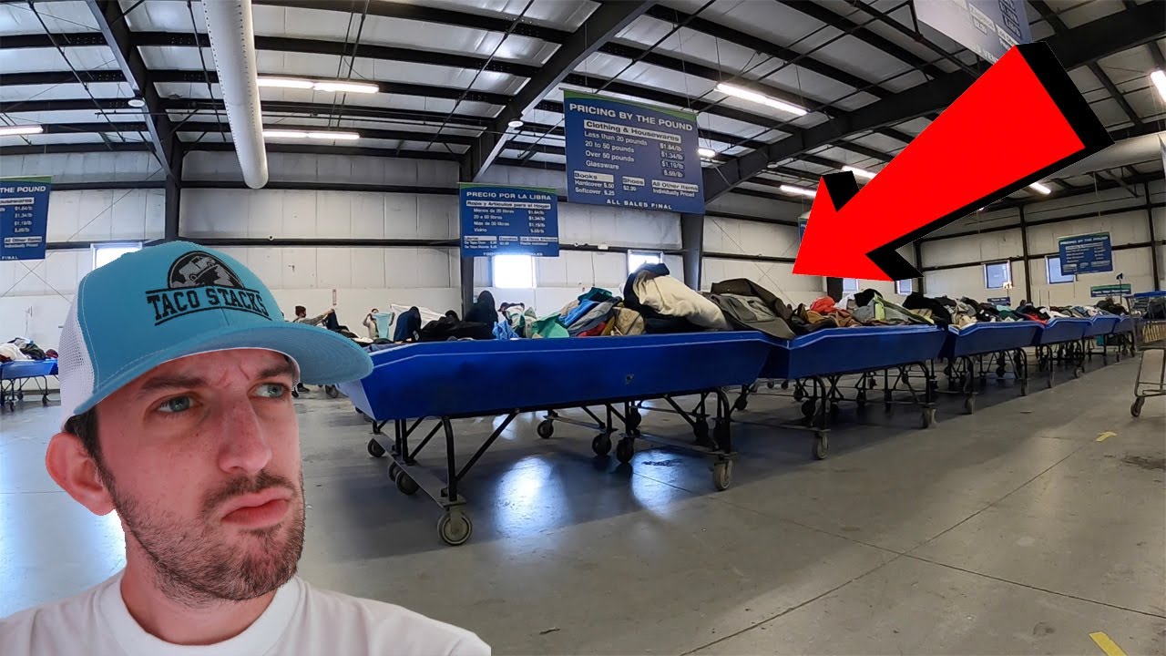 Thrifting at The Goodwill Outlet Bins Pay Per Pound! YouTube