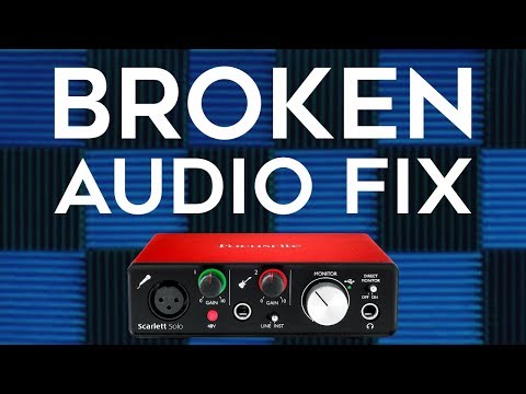FOCUSRITE AUDIO FIX (Distortion | Robot | Problems)