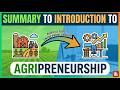 Summary of Introduction to Agripreneurship