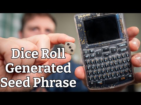 How to Generate a Seedphrase using Dice rolls and a Coldcard Q