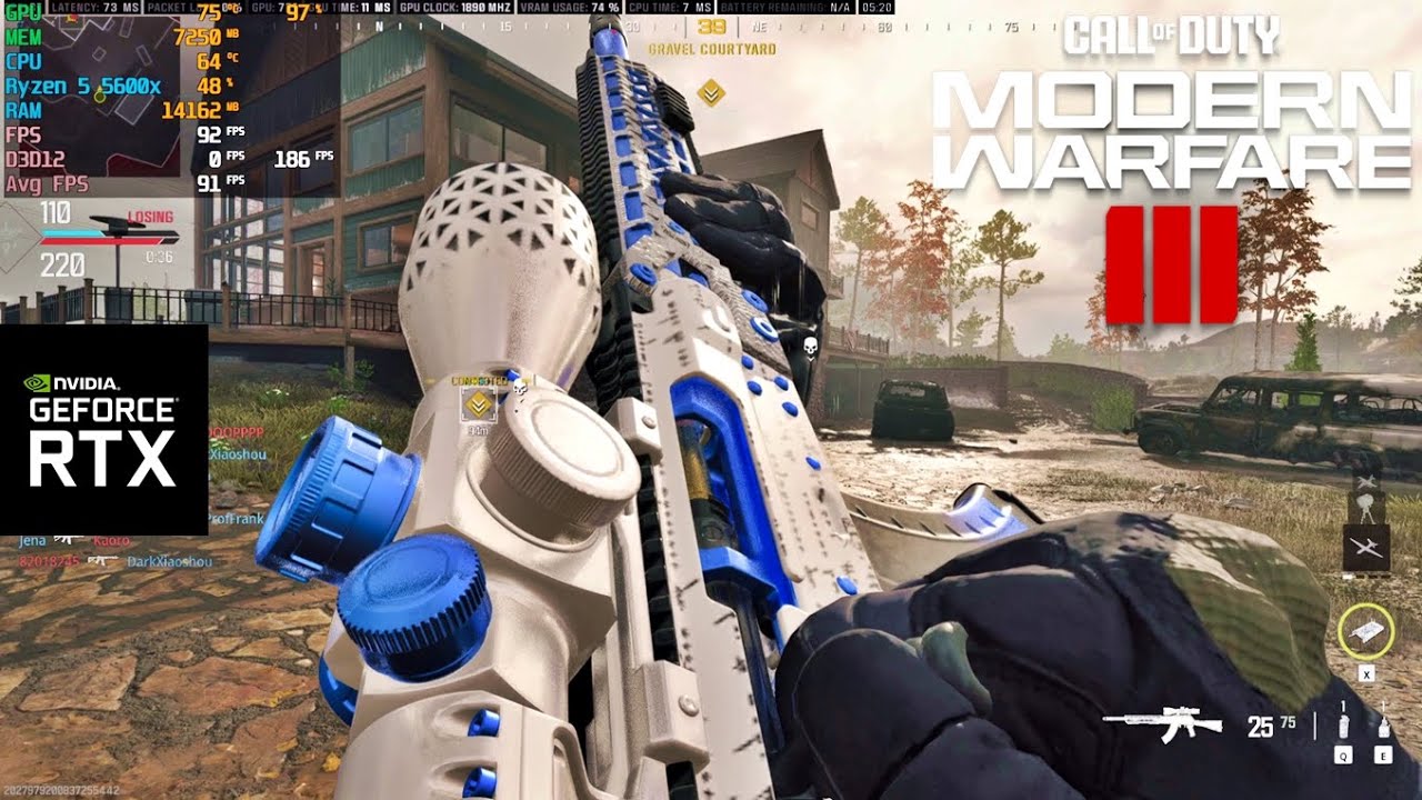 Modern Warfare 3 | RTX 3060 Ti | Ryzen 5 5600x | Maxed Settings | DLSS | FSR