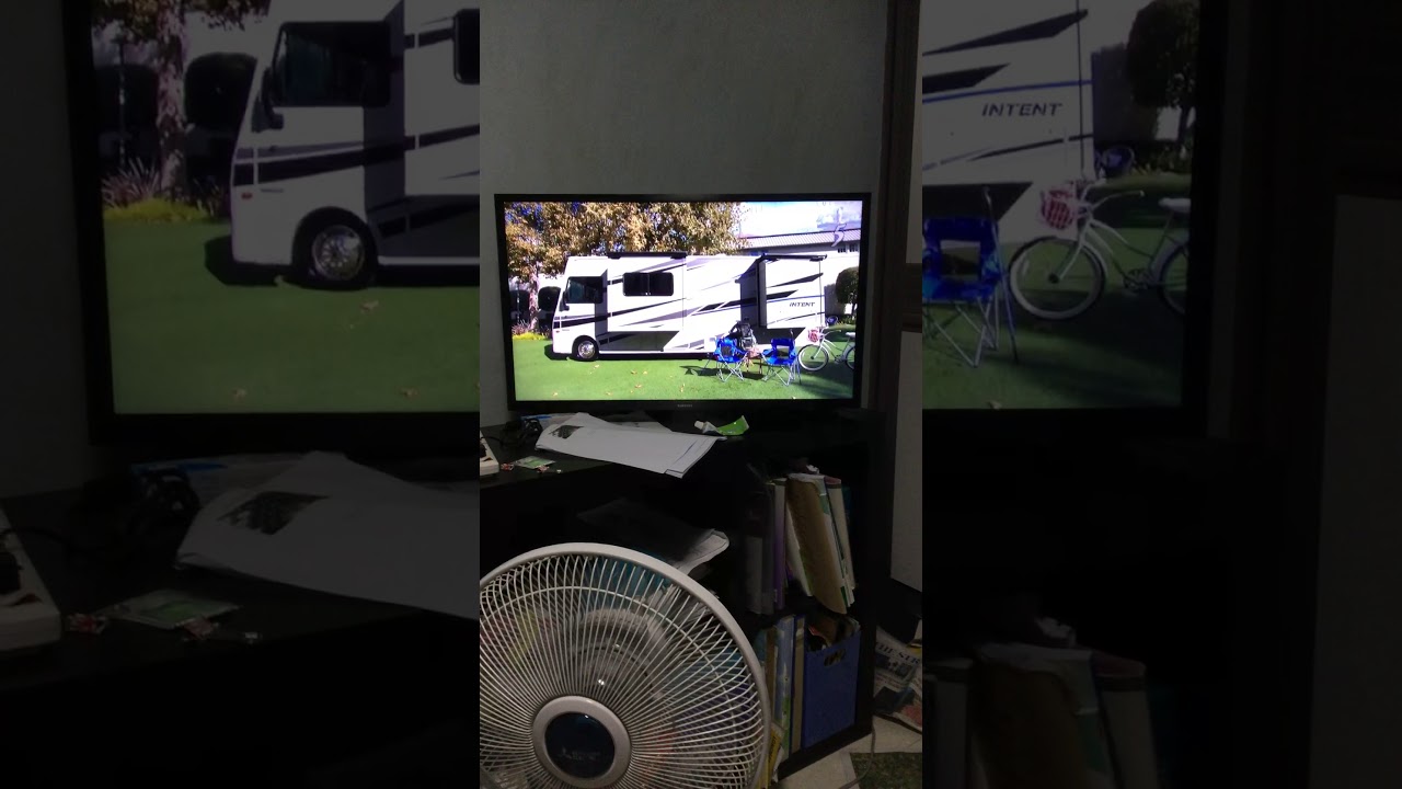 Samsung TV showing MediaCorp Channel 5, ending of Wheel of Fortune