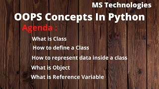 Python OOPS Concepts | Python OOP Tutorial | Python Classes and Objects | Python Tutorial