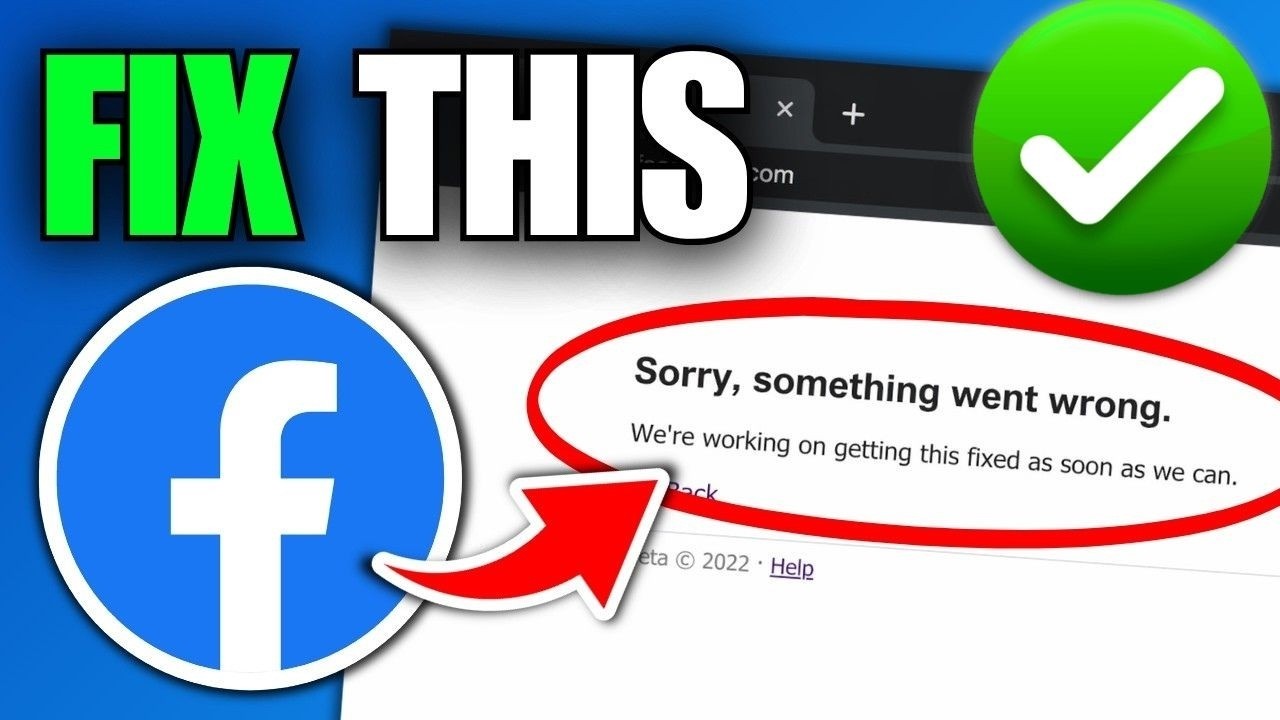 How to Fix Facebook Sorry something went wrong Problem on PC - YouTube