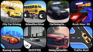 City Car Driving, School Bus Driver, Car Driving, Rush Hour 3D, Racing Master, 3D Driving Class screenshot 5