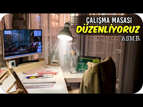 Çalışma Masası Düzenleme (ASMR) | Ferah Bir Ders Çalışma Ortamı Oluştur ☀️ ✍🏼