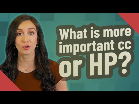 Vídeo: O que é cc ou HP mais importante?