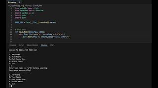 CLI Todo App | CLI, GUI & Small Apps (Project 1)