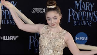 Famous Kitana Turnbull "Mary Poppins Returns" World Premiere Red Carpet Profile