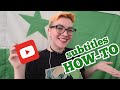 How to Make a Subtitles File using YouTube Studio