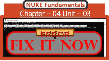 NUKE Fundamentals : Showing Quicktime Error in the AudioRead Node | Nuke tutorial in hindi