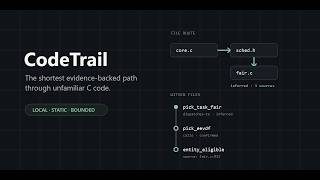 CodeTrail, Evidence-Backed Reading Paths for C | OpenAI Build Week