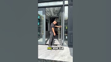 Mẫu cửa thuỷ lực màu ghi xanh mạng lại vẻ đẹp cuốn hút cho ngôi nhà bạn cửa nhôm owin #nhadep #owin