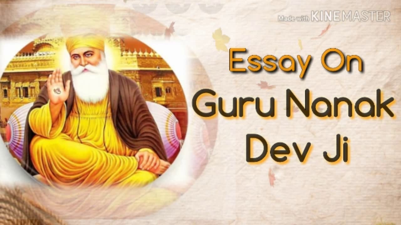 assignment on guru nanak dev ji in english