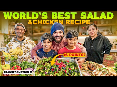 How to make 16 Point Salad & Spicy Cajun chicken?
