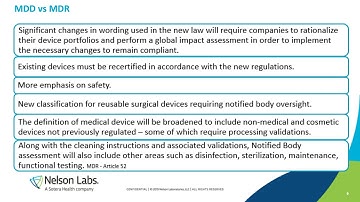 MDR Effects on Medical Device Processing