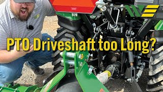 PTO Driveshaft too Long? Don't Stress, Here's the Fix!