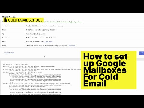 How To Set Up Google Mailbox For Cold Email - video from Mailstand