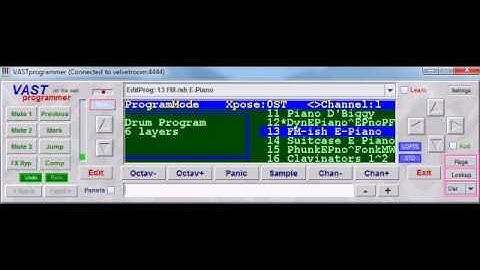VAST Programmer Keyboard Shortcuts Demo