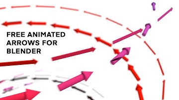 Create automatic animated arrows in Blender (Geometry nodes file)