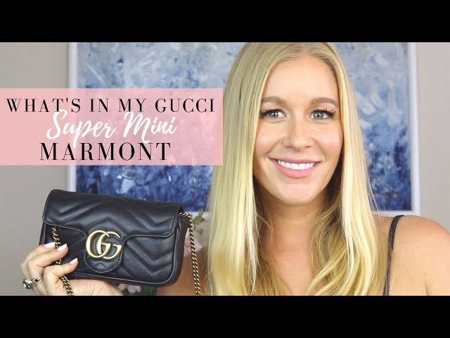 Gucci Super Mini Marmont Review, What's In My Bag
