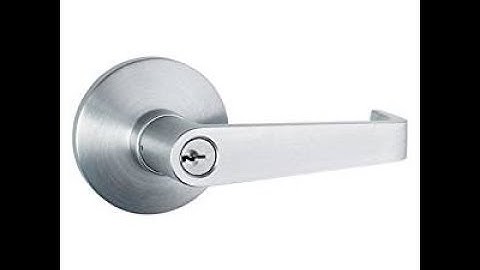 Global Door Controls Aluminum Storeroom Lever Exit Device Trim