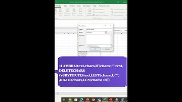 Remove Special Characters from Text String with Excel LAMBDA Function #excel #exceltutorial #lambda