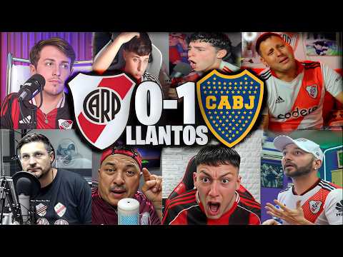 REACCIONES Y LLANTOS GALLINAS AL RIVER PLATE 0-1 BOCA JUNIORS