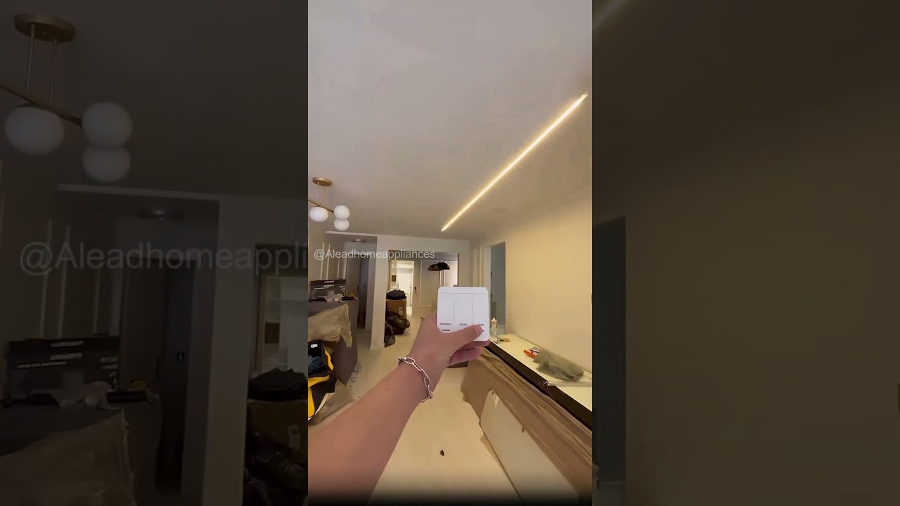 Use this LED light strip to install ceiling trackless linear lights,and you can get this kind