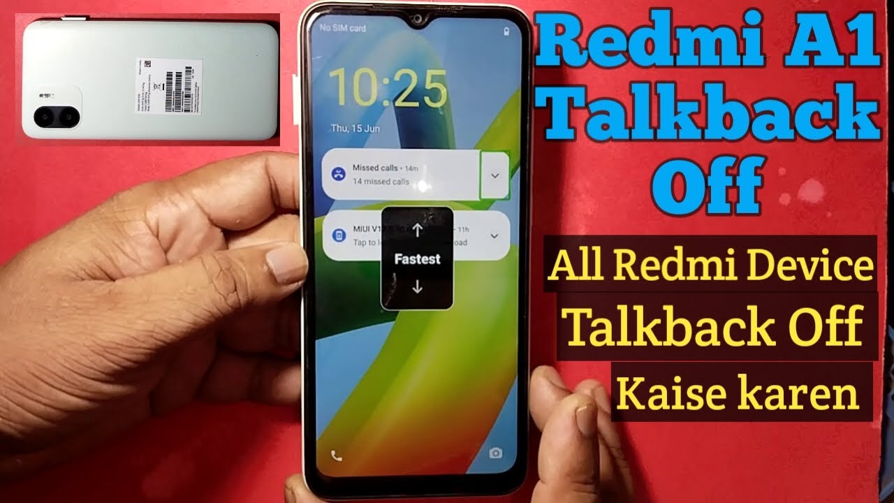 Redmi A1 (2023) Talkback Turn Off/On ! All Redmi Phone Talkback Off