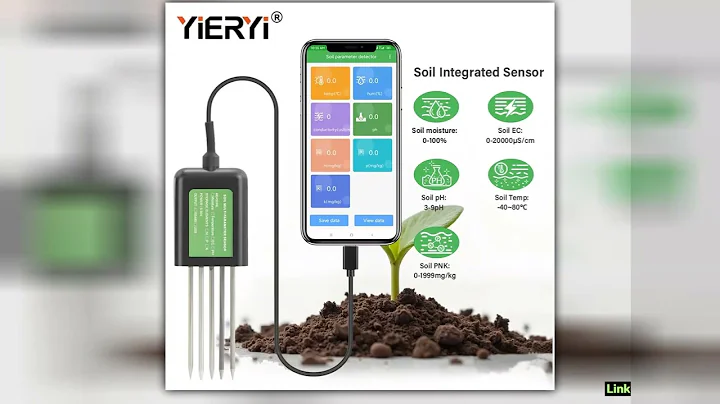USB Soil Sensor PH EC Moisture Meter 7In1 Smart Soil Tester With App For Android Phone RealTime Fer