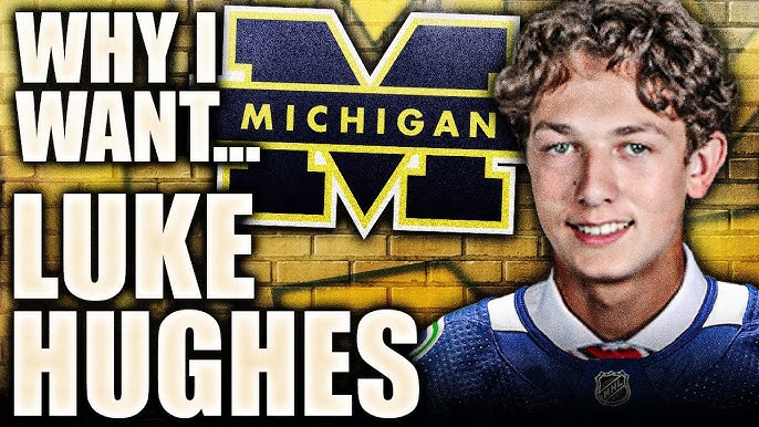 Michigan Hockey on X: With the 4th pick in the first round of the NHL  Draft - the @NJDevils select incoming Michigan freshman Luke Hughes!  #ProBlue #NHLDraft #GoBlue  / X