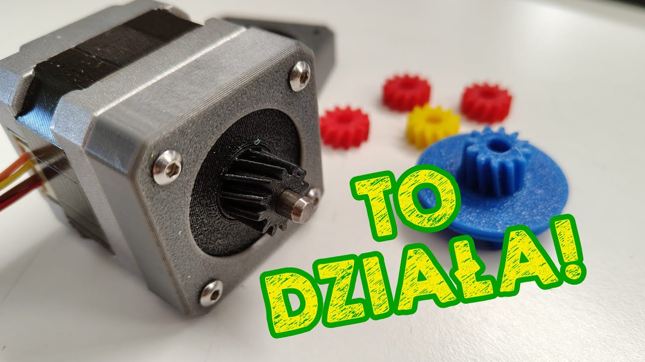 Prosto z drukarki - Działająca przekładnia planetarna NEMA17