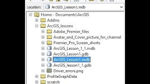 ArcGIS Creating personal geodatabases (access, .mdb) Lesson1