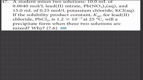 Will a precipitate form when mixing two solutions?