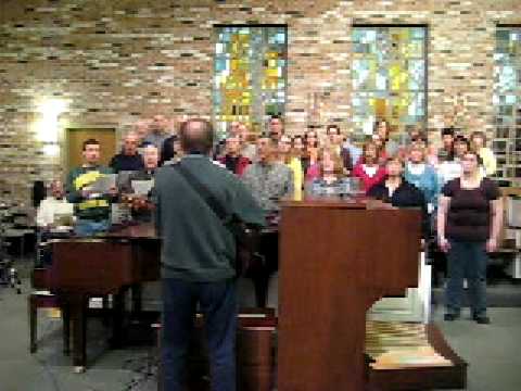 This is the 11:15 contempory choir from Lumen Christi Catholic Church in Mequon Wisconsin singing Cornerstone.