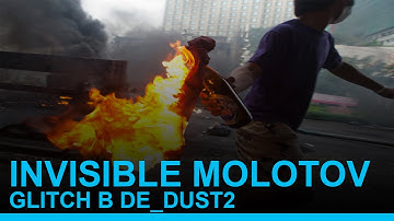 INVISIBLE MOLOTOV! Dust 2 Glitch ★ CS:GO