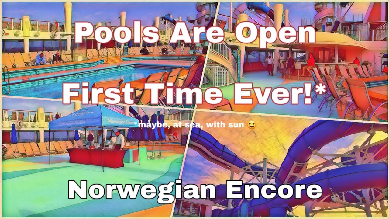 Pools are open!  First Time Ever! Maybe...😀