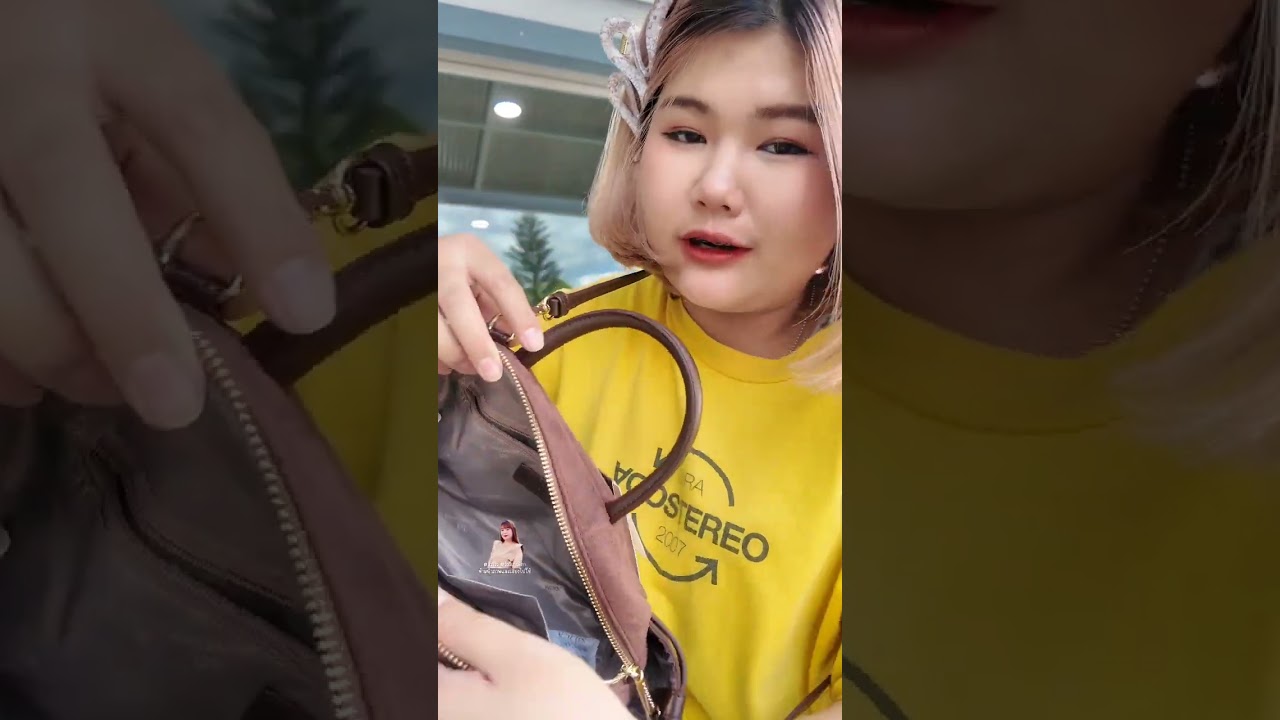 MOSSDOOM Peppy Bag ความจุขนาดใหญ่ สามารถถือด้วยมือหรือสะพายข้างได้ มีช่องกระเป๋าหลายช่อง สายสะพาย