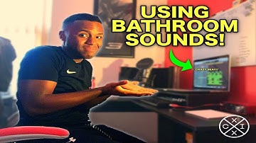 MAKING A BEAT SAMPLING BATHROOM SOUNDS! (Logic Pro X Challenge) [Tutorial]