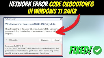 Fix Network Error Code 0x800704f8 in Windows 11 24H2