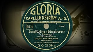 Bergfrühling (Schneerosen) /Romanze/ - GEORG FREUNDORFER, Zither-Virtuose (1935)