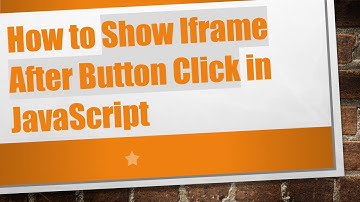 How to Show Iframe After Button Click in JavaScript